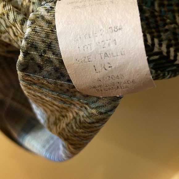 Kenar petite green plaid top - size medium - Picture 3 of 6